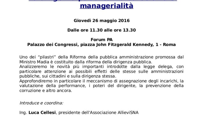 Programma convegno AllieviSNA Forumpa2016